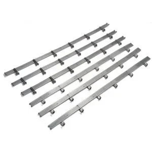 AFX Armco Gray Guard Rails (6 pcs) - Z