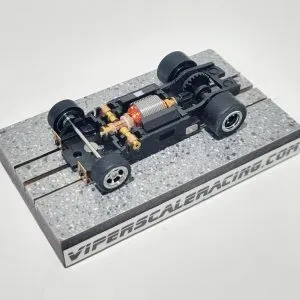 JAG TR3 Chassis for Screw-On T-Jet Bodies Chrome Wheels