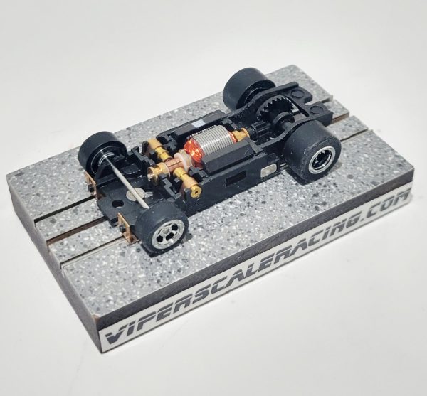 JAG TR3 Chassis for Screw-On T-Jet Bodies Chrome Wheels
