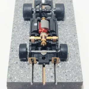 JAG TR3 Club Chassis for Screw-On T-Jet Bodies Chrome Wheels