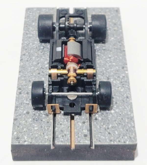 JAG TR3 Club Chassis for Screw-On T-Jet Bodies Chrome Wheels