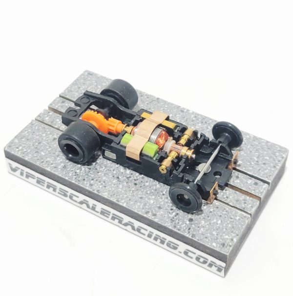 JAG TR3 GT Chassis for Screw-On T-Jet Bodies Black Wheels - Image 2