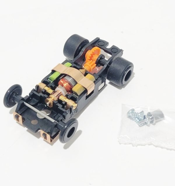 JAG TR3 GT Chassis for Screw-On T-Jet Bodies Black Wheels - Image 3