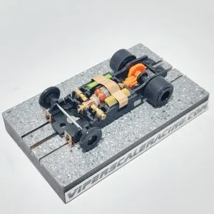 JAG TR3 GT Chassis for Screw-On T-Jet Bodies Black Wheels