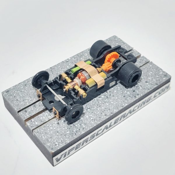 JAG TR3 GT Chassis for Screw-On T-Jet Bodies Black Wheels
