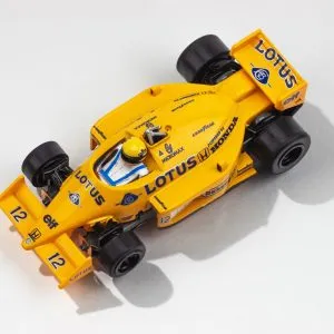 AFX 1987 Lotus 99T Yellow/Blue Mega G+ HO Slot Car