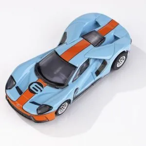 AFX Ford GT Heritage #6 Gulf Mega G+ HO Slot Car