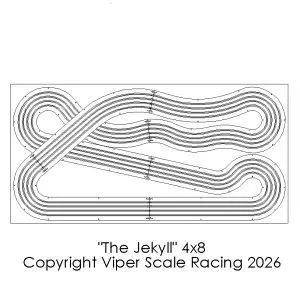 "The Jekyll" 4x8 4 Lane Viper Routed Track Kit