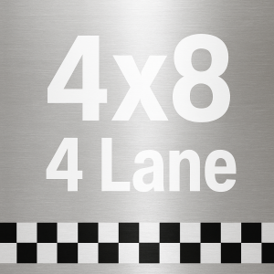 4x8 4 Lane Tracks