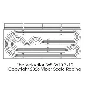 "The Velocitor" 3x8 3x10 3x12 3 Lane Viper Routed Track Kit