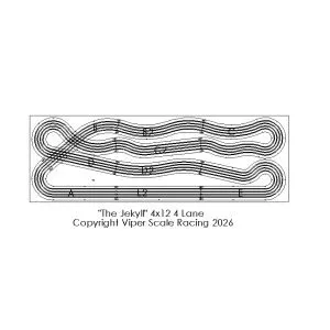 "The Jekyll" 4x12 4 Lane Viper Routed Track Kit