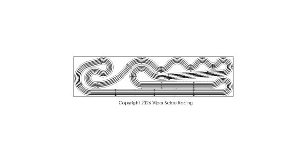"The Mirrored Mamba" 4x16 4 Lane Viper Routed Track Kit