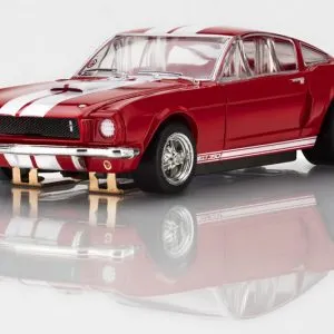 AFX 1966 Shelby Mustang GT350 Red/White Stripes Mega G+ HO Slot Car