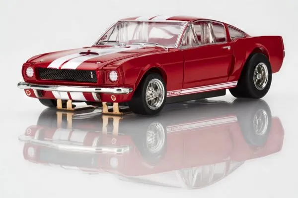 AFX 1966 Shelby Mustang GT350 Red/White Stripes Mega G+ HO Slot Car