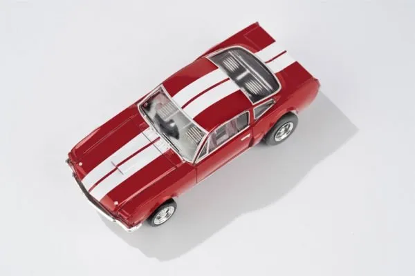 AFX 1966 Shelby Mustang GT350 Red/White Stripes Mega G+ HO Slot Car - Image 2