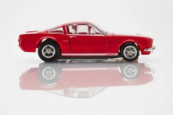 AFX 1966 Shelby Mustang GT350 Red/White Stripes Mega G+ HO Slot Car - Image 4