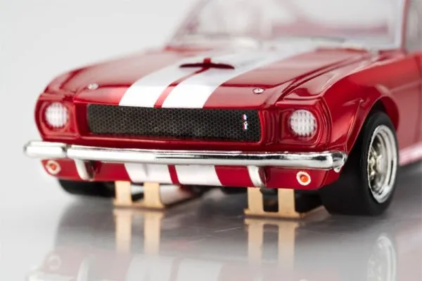 AFX 1966 Shelby Mustang GT350 Red/White Stripes Mega G+ HO Slot Car - Image 5