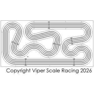 "The Jagger" 4x8 4 Lane Viper Routed Track Kit