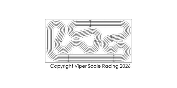 "The Jagger" 4x8 4 Lane Viper Routed Track Kit