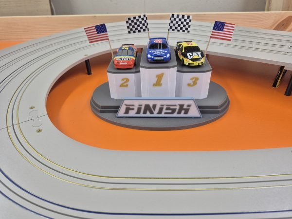 HO Slot Car Racing Finish Podium Kit