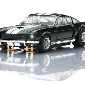 AFX 1966 Shelby Mustang GT350 HO Scale Slot Car (Green/White) LWB Mega G+