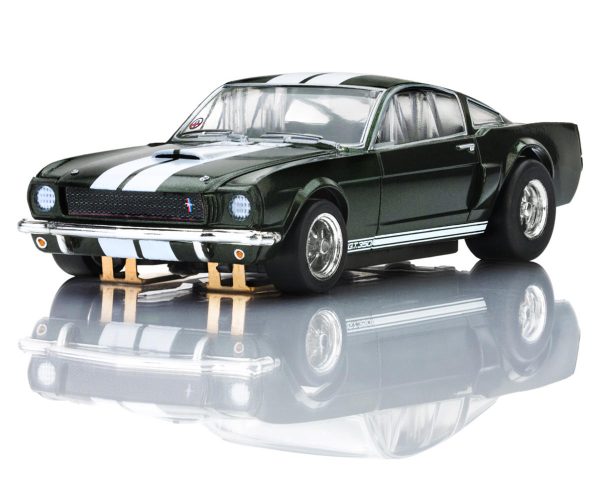 AFX 1966 Shelby Mustang GT350 HO Scale Slot Car (Green/White) LWB Mega G+