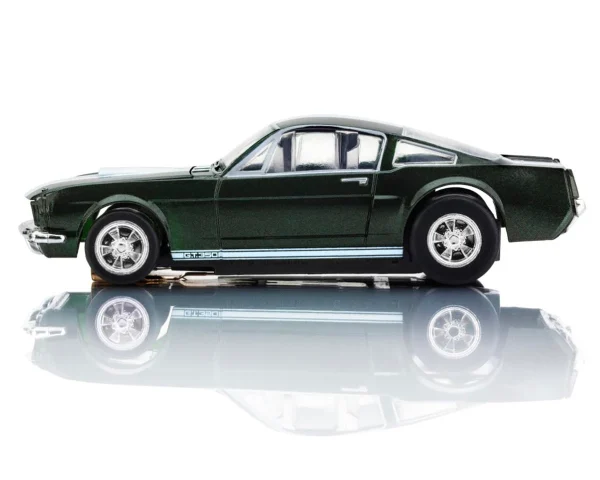 AFX 1966 Shelby Mustang GT350 HO Scale Slot Car (Green/White) LWB Mega G+ - Image 2