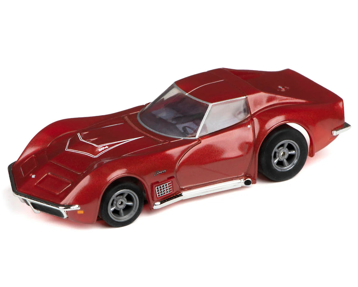 AFX Collector Series 1970 Corvette LT1 HO Slot Car (Red Metallic) (LWB) (Mega G+)