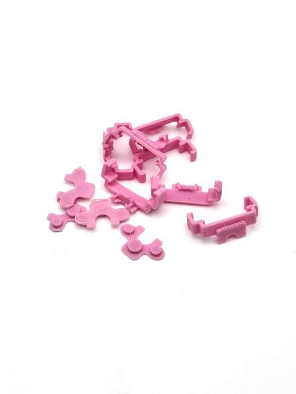 3D Printed Front Weight & Clips (Pink)