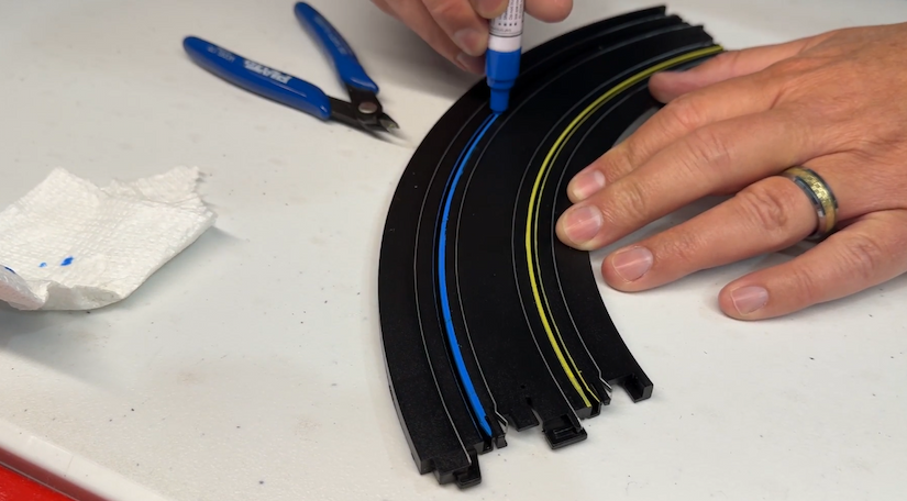 Painting Track, slot cars