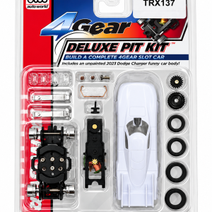 Auto World 4Gear Deluxe Pit Kit (with 2022 Dodge Charger Funny Car Body) HO Slot Car